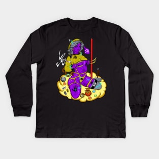 The Wet Titan H&nd One [ By #ArtIzMuzikForTheEyez ] Kids Long Sleeve T-Shirt